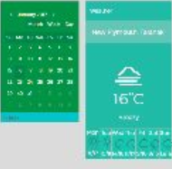 calender and weather widget